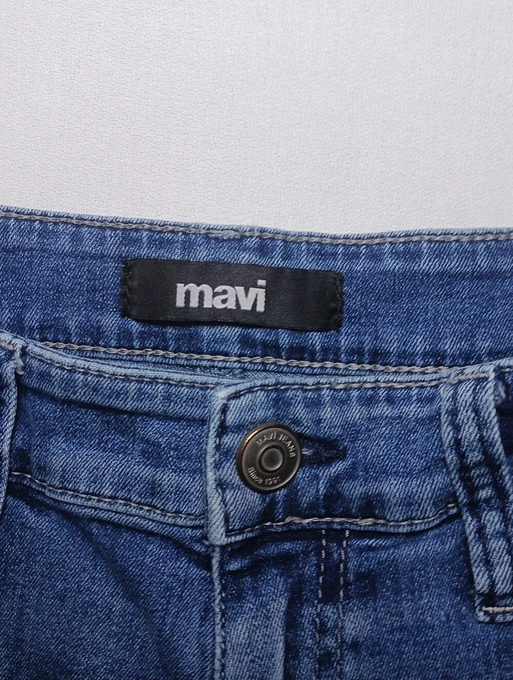 Mavi Mens Matt Relaxed Straight Leg Jeans 32X32 Medium Blue Wash Stretch Denim